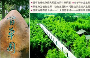 自动发码 湖州安吉旅游景点 中南百草园门票电子票